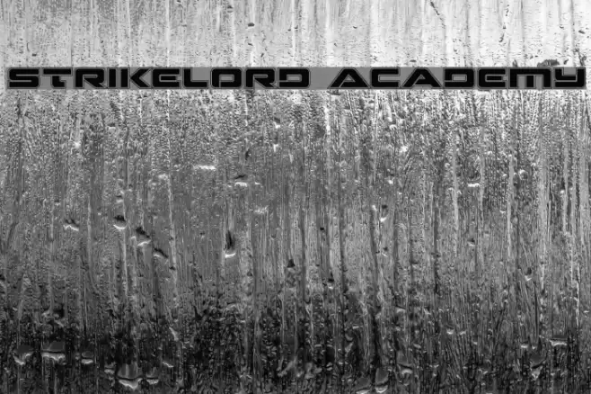 Strikelord Academy Font examples