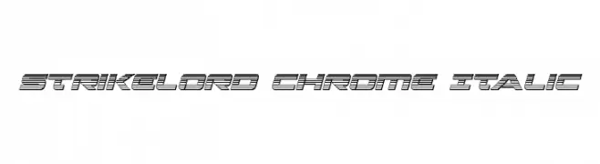 Strikelord Chrome Italic  免费字体下载