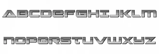 Strikelord Chrome 字体 大写