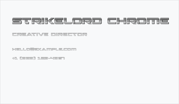 Strikelord Chrome Business Card