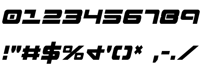Strikelord Condensed Italic  