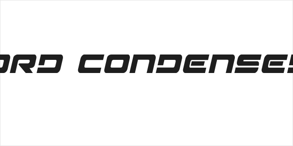 Strikelord Condensed Italic Logo