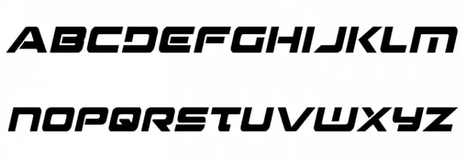 Strikelord Condensed Italic 字体 小写