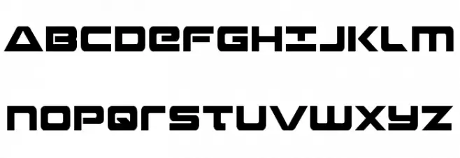 Strikelord Condensed Caratteri MAIUSCOLE