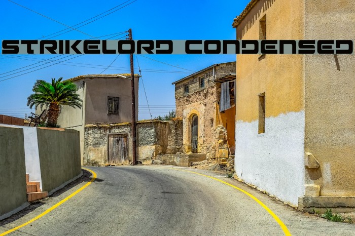 Strikelord Condensed Font examples