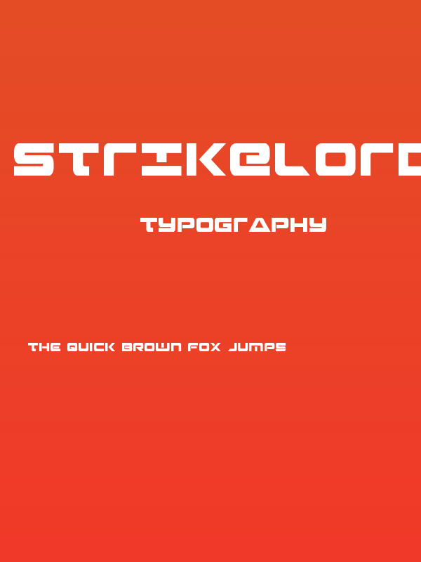 Strikelord Condensed Poster
