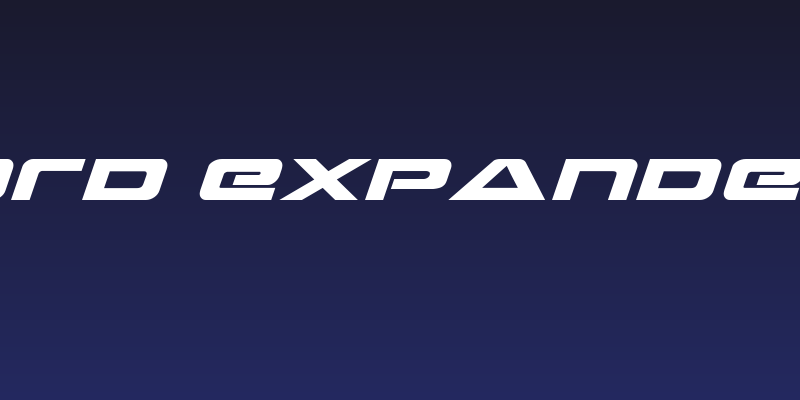 Strikelord Expanded Italic Social Header