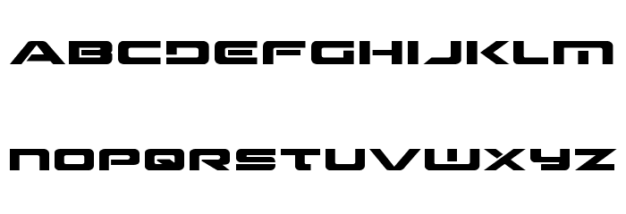 Strikelord Expanded Font LOWERCASE