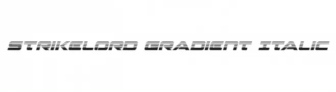 Strikelord Gradient Italic  免费字体下载