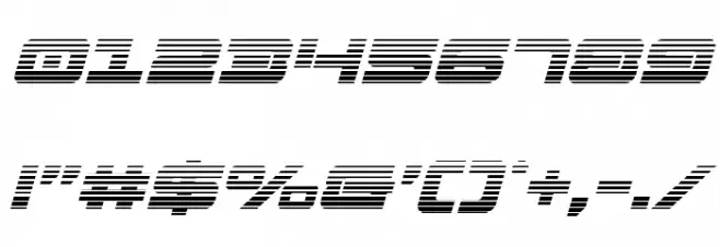 Strikelord Gradient Italic Font OTHER CHARS