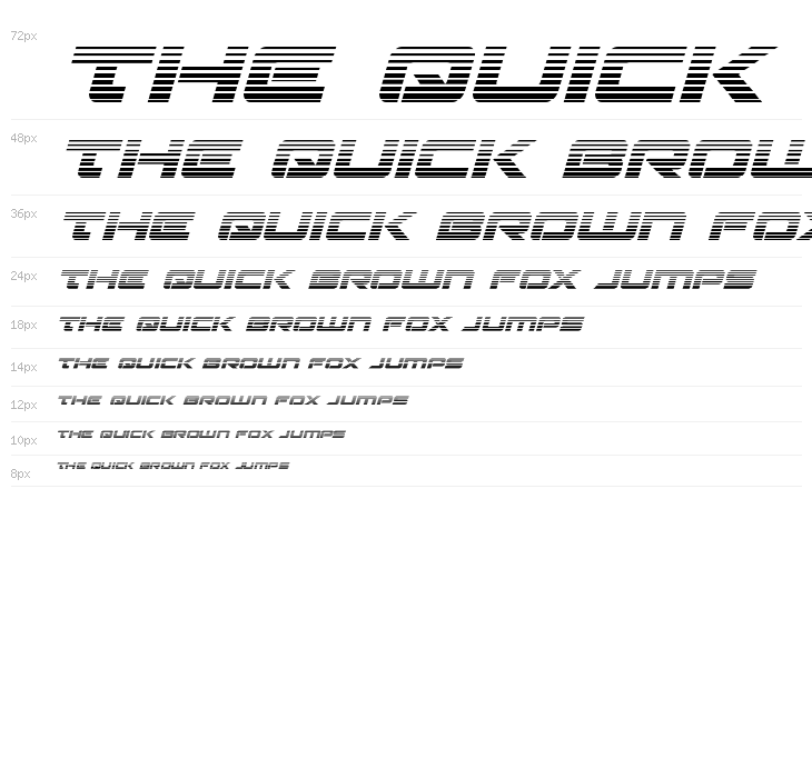 Strikelord Gradient Italic Waterfall