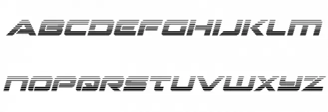 Strikelord Gradient Italic フォント 小文字