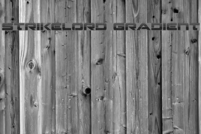 Strikelord Gradient Font examples