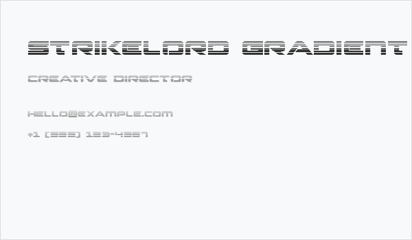 Strikelord Gradient Business Card