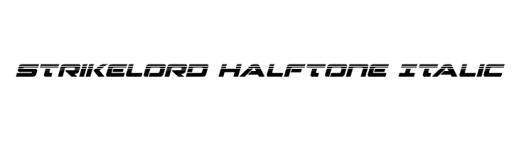 Strikelord Halftone Italic  免费字体下载