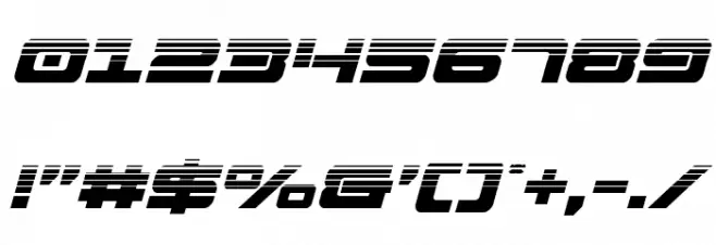 Strikelord Halftone Italic Font OTHER CHARS