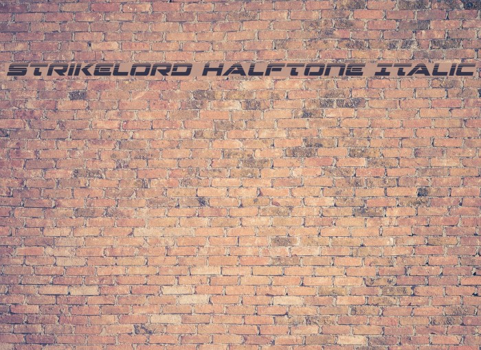 Strikelord Halftone Italic Example 3