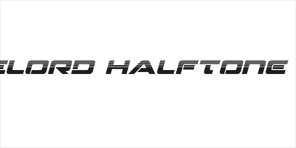 Strikelord Halftone Italic Logo