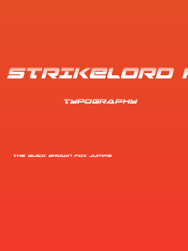 Strikelord Halftone Italic Poster