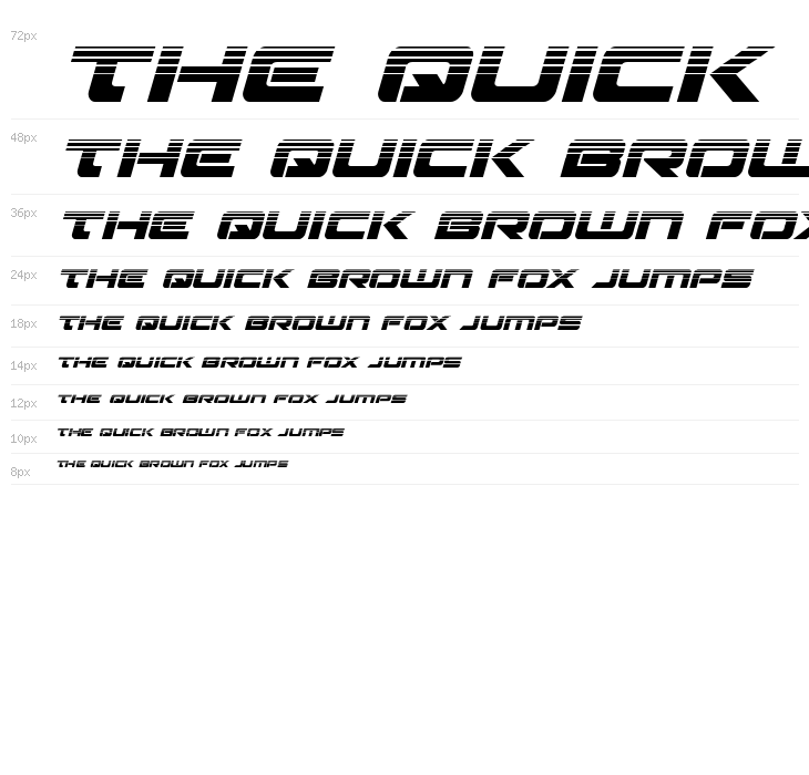 Strikelord Halftone Italic Waterfall