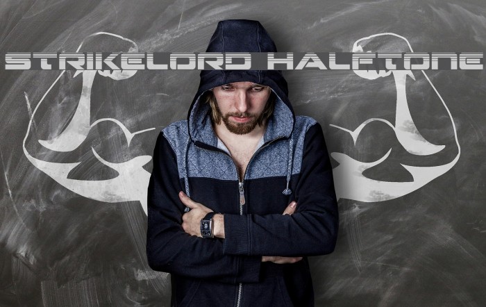 Strikelord Halftone Font examples