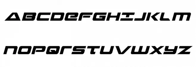 Strikelord Italic Caratteri MAIUSCOLE