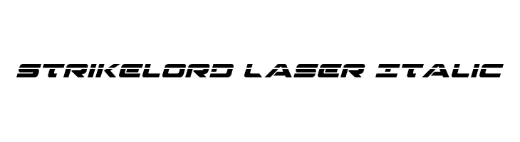 Strikelord Laser Italic फ़ॉन्ट