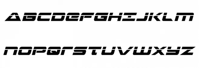 Strikelord Laser Italic Fonte MAIÚSCULAS