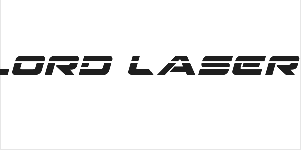 Strikelord Laser Italic Logo
