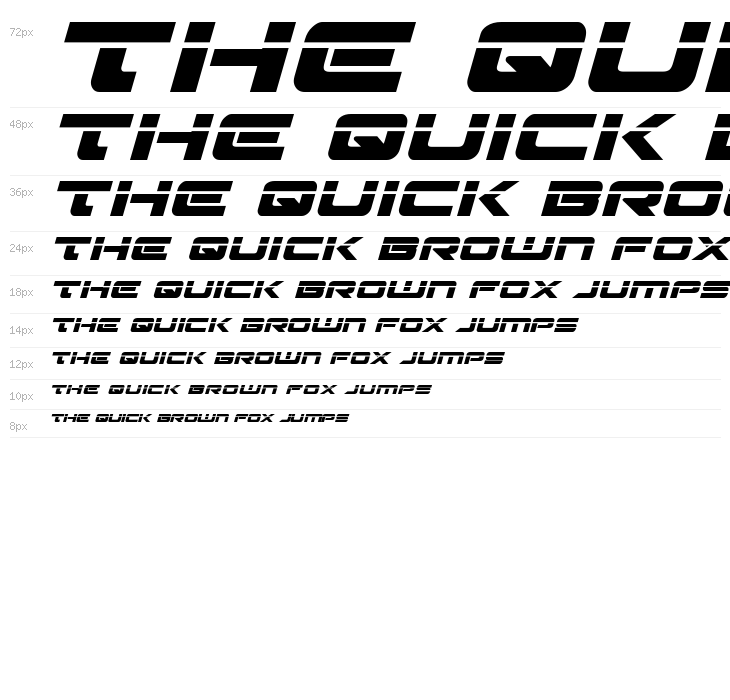 Strikelord Laser Italic Waterfall