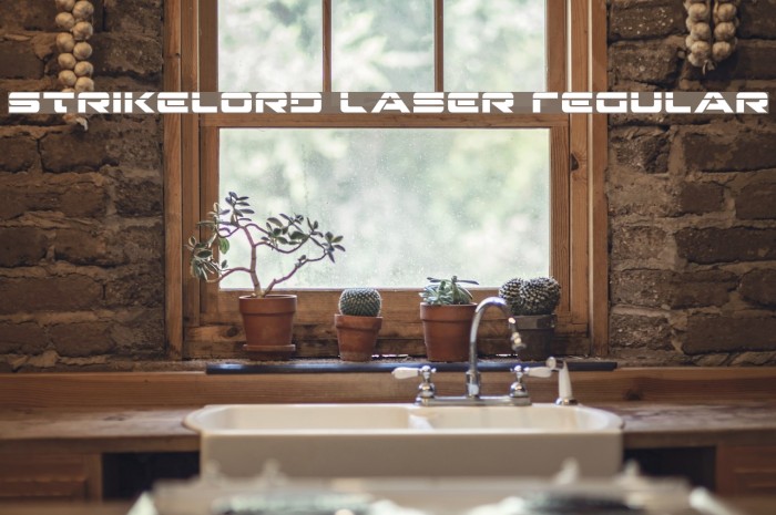 Strikelord Laser Regular Font examples