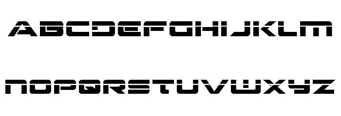 Strikelord Laser Regular Font LOWERCASE