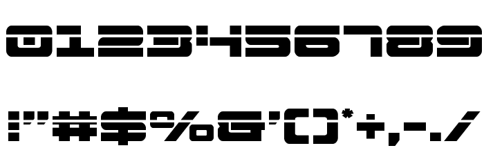 Strikelord Laser Font OTHER CHARS