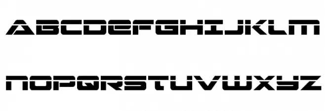 Strikelord Laser フォント 大文字