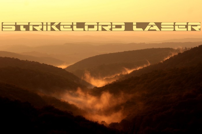 Strikelord Laser Font examples
