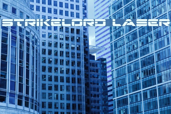 Strikelord Laser Font examples