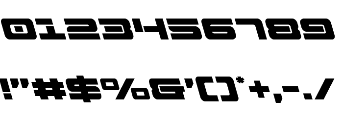 Strikelord Leftalic Font OTHER CHARS