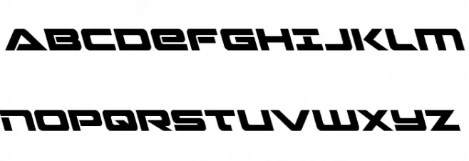 Strikelord Leftalic Schriftart Groß