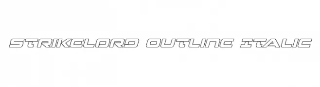 Strikelord Outline Italic  Fuentes Gratis Descargar