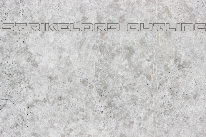 Strikelord Outline Font examples