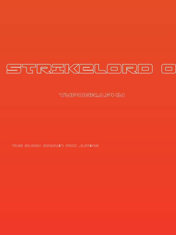 Strikelord Outline Poster