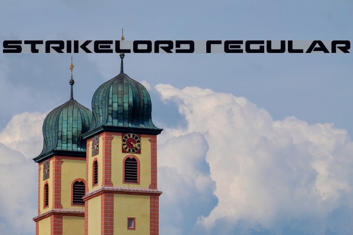 Strikelord Regular Font examples