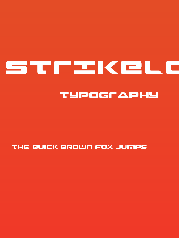 Strikelord Regular Poster