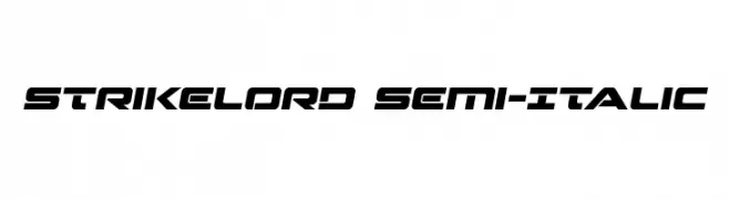 Strikelord Semi-Italic  Frei Schriftart Herunterladen