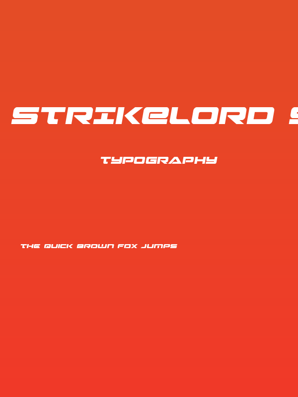 Strikelord Semi-Italic Poster