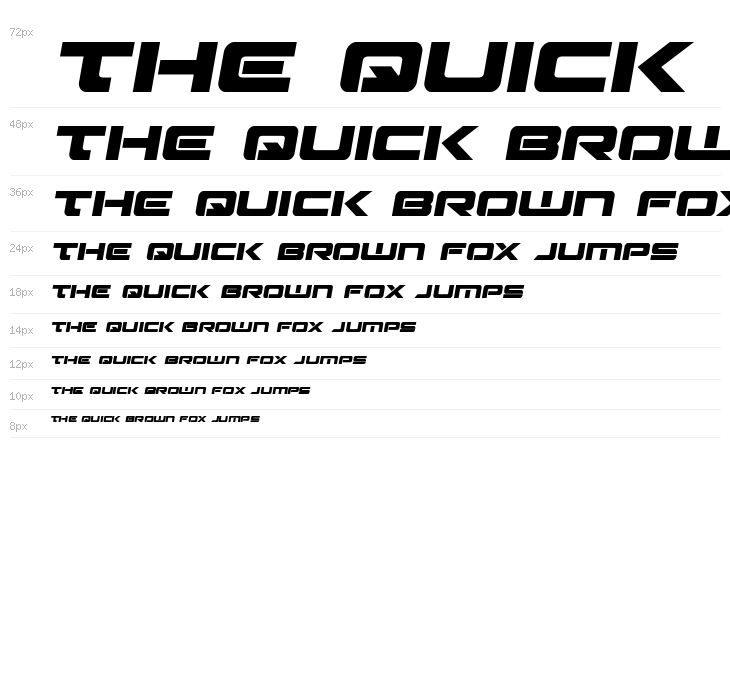 Strikelord Semi-Italic Waterfall