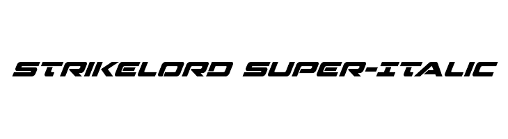 Strikelord Super-Italic  Descarca Fonturi Gratis