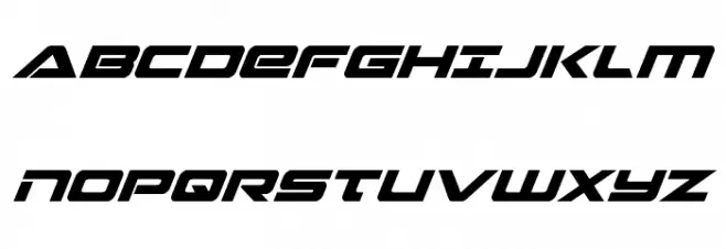 Strikelord Super-Italic Schriftart Groß
