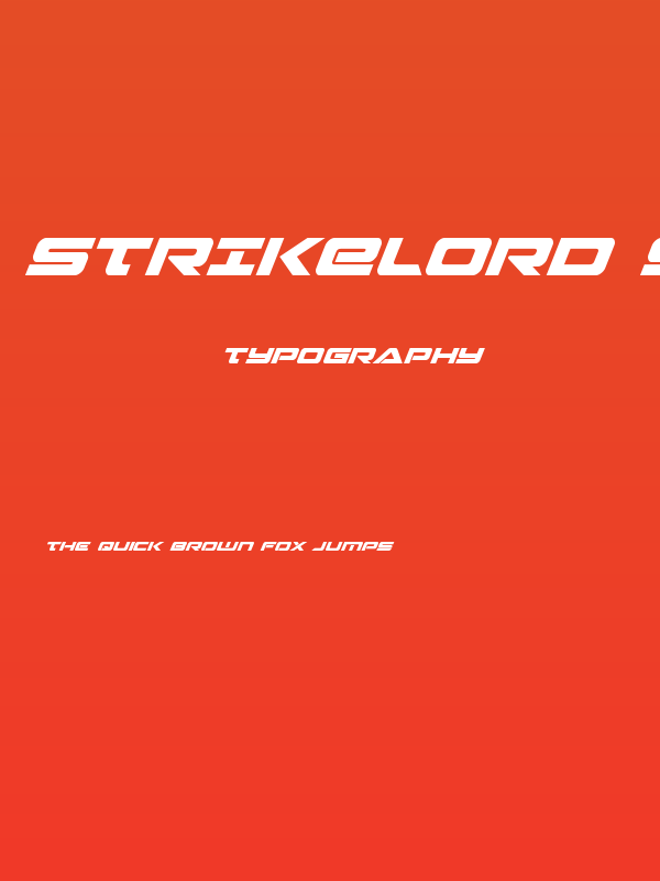 Strikelord Super-Italic Poster