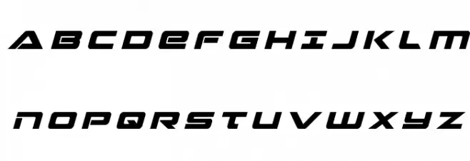 Strikelord Title Italic Schriftart Groß